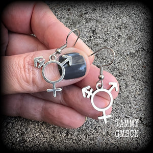 LGBTQ-Transgender symbol earrings