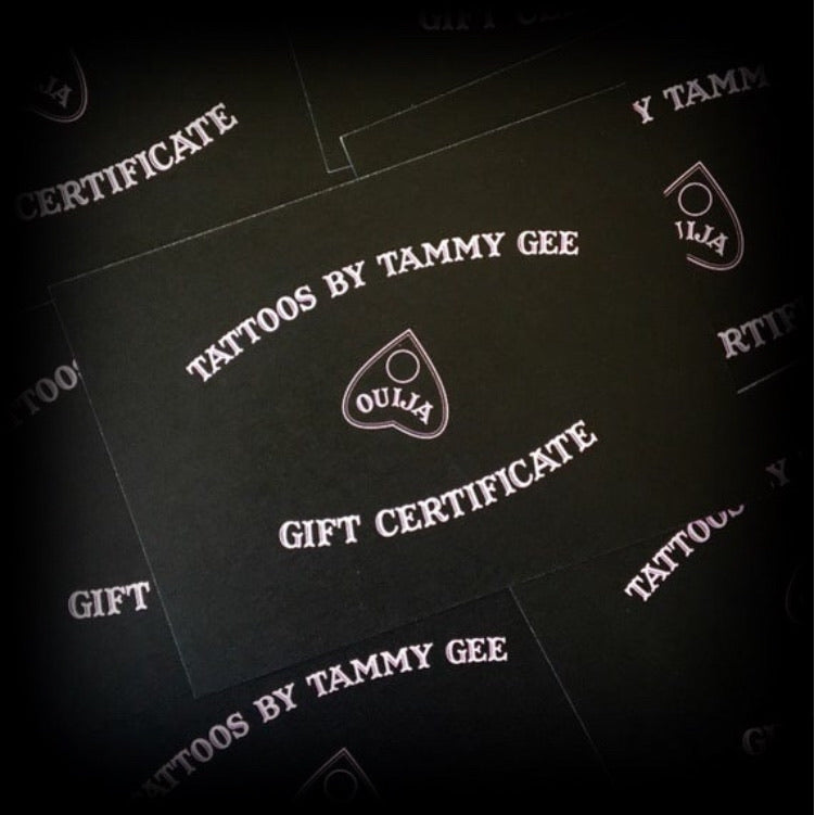 $100 Tattoo gift voucher