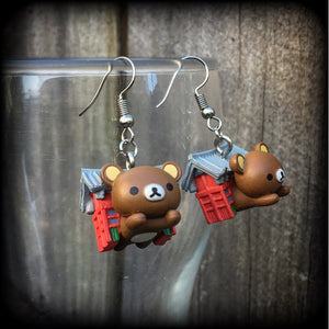 Rilakkuma Japanese earrings