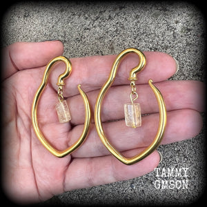 Gemstone ear gauges
