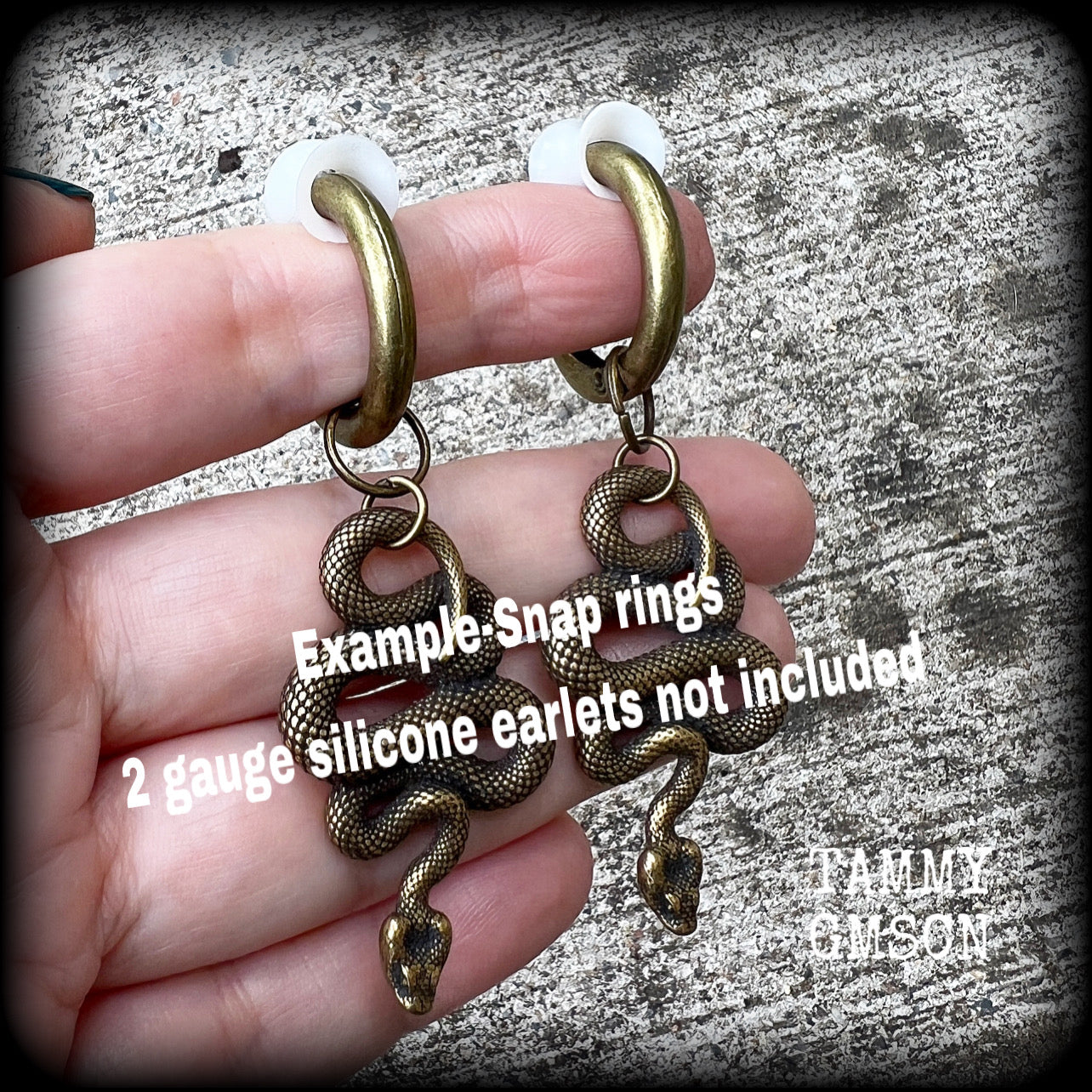 Serpent ear weights 