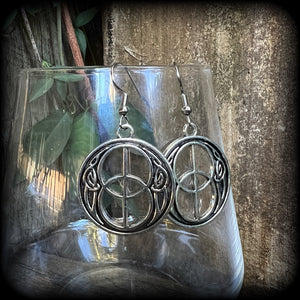 Celtic knot earrings-Viking earrings