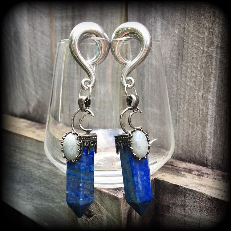 Gemstone ear hangers