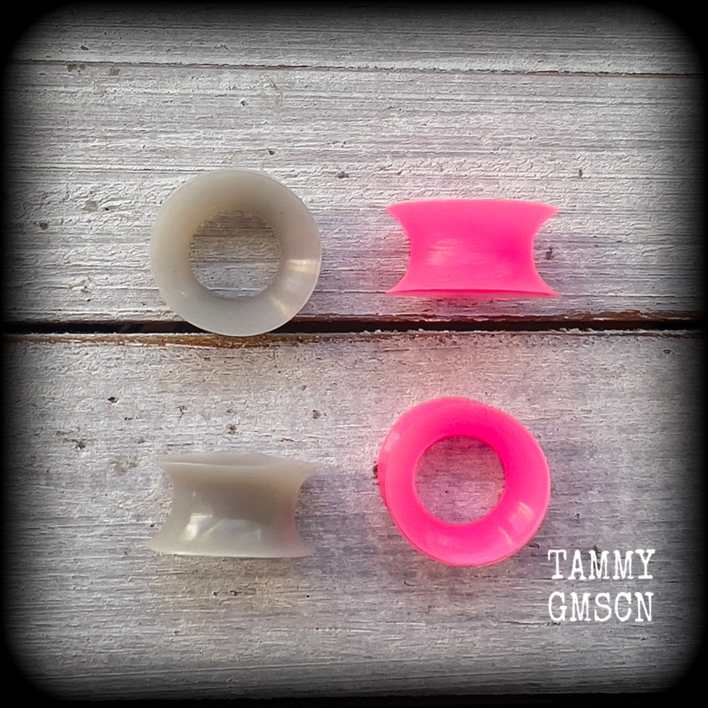 Larger lobes-Silicone earlets-14mm-22mm