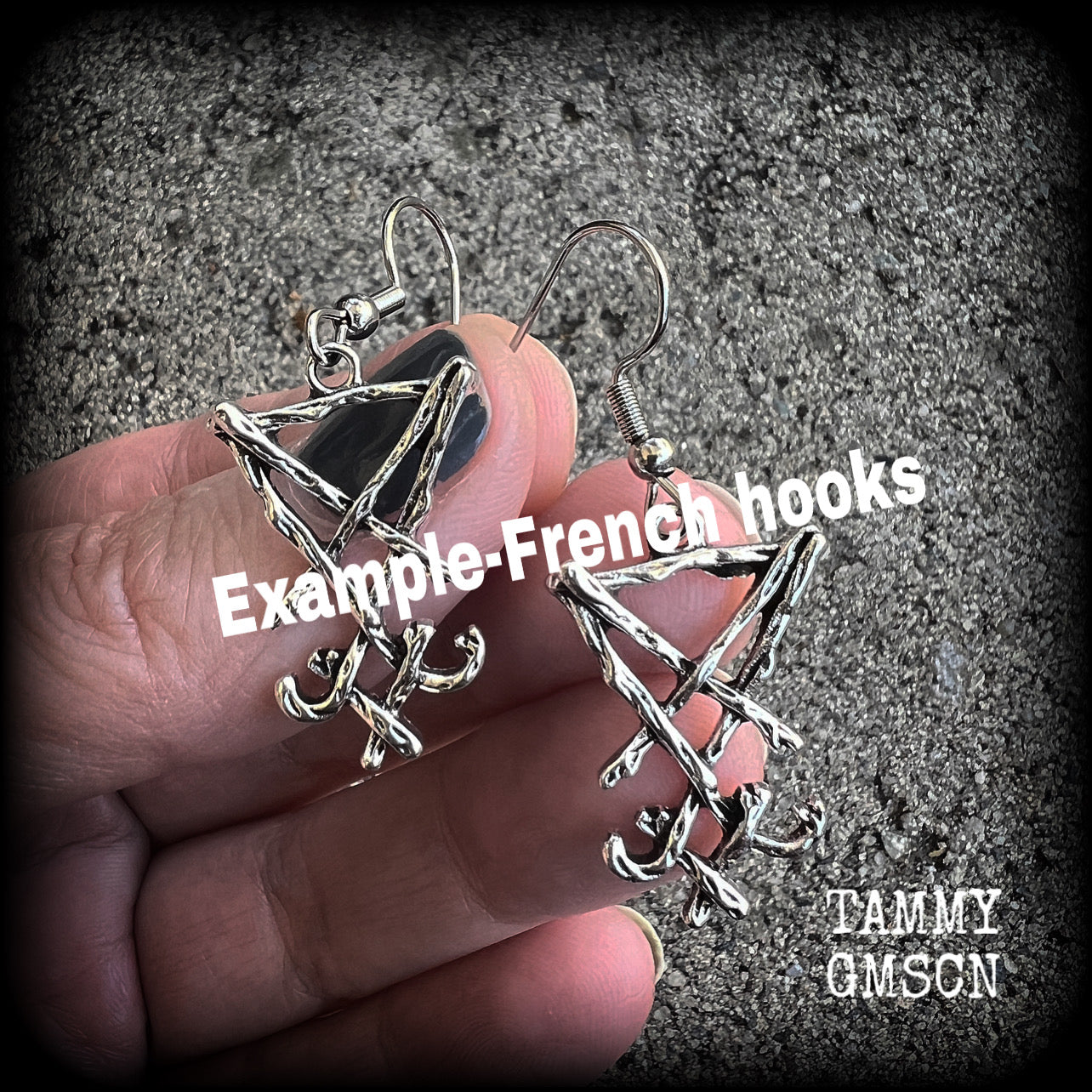 Sigil of Lucifer earrings
