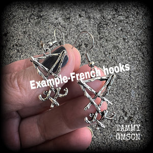 Sigil of Lucifer earrings