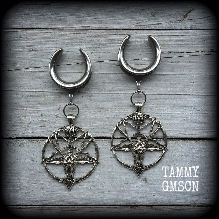 Baphomet earrings 