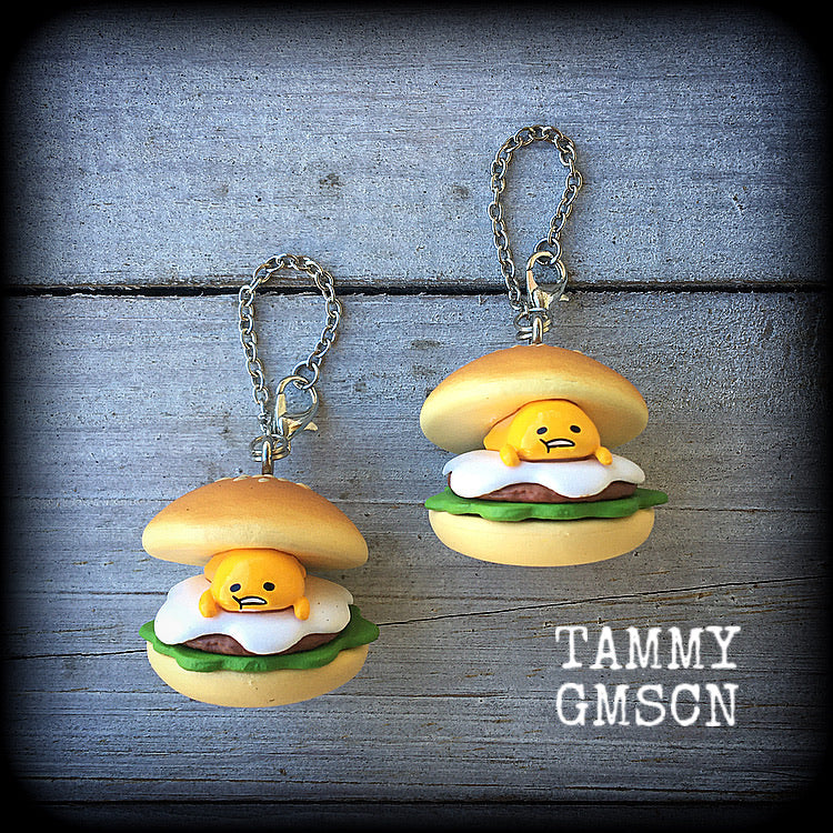 Gudetama earrings