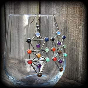 Kabbalah tree of life earrings 