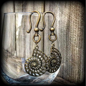 Nautilus earrings 