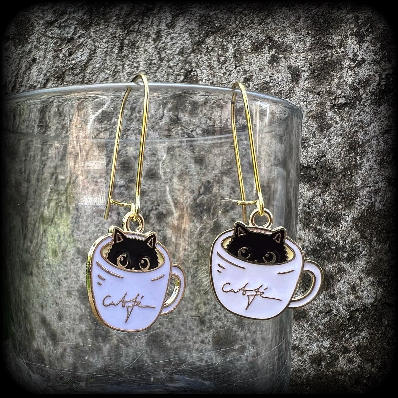 Teacup earrings