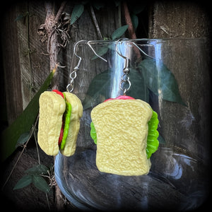 Sandwich earrings-Salad sandwich