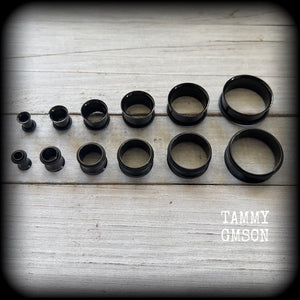 -4mm-6 gauge tunnels
-5mm-4 gauge tunnels
-6mm-2 gauge tunnels
-8mm-0 gauge tunnels
-10mm-00 gauge tunnels
-12mm-1/2" tunnels
-14mm-9/16" tunnels
-16mm-5/8" tunnels
-18mm-11/16" tunnels
-20mm-13/16" tunnels
-22mm-7/8" tunnels
-25mm-1" tunnels