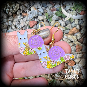 Snail earrings-Mon mon snail earrings