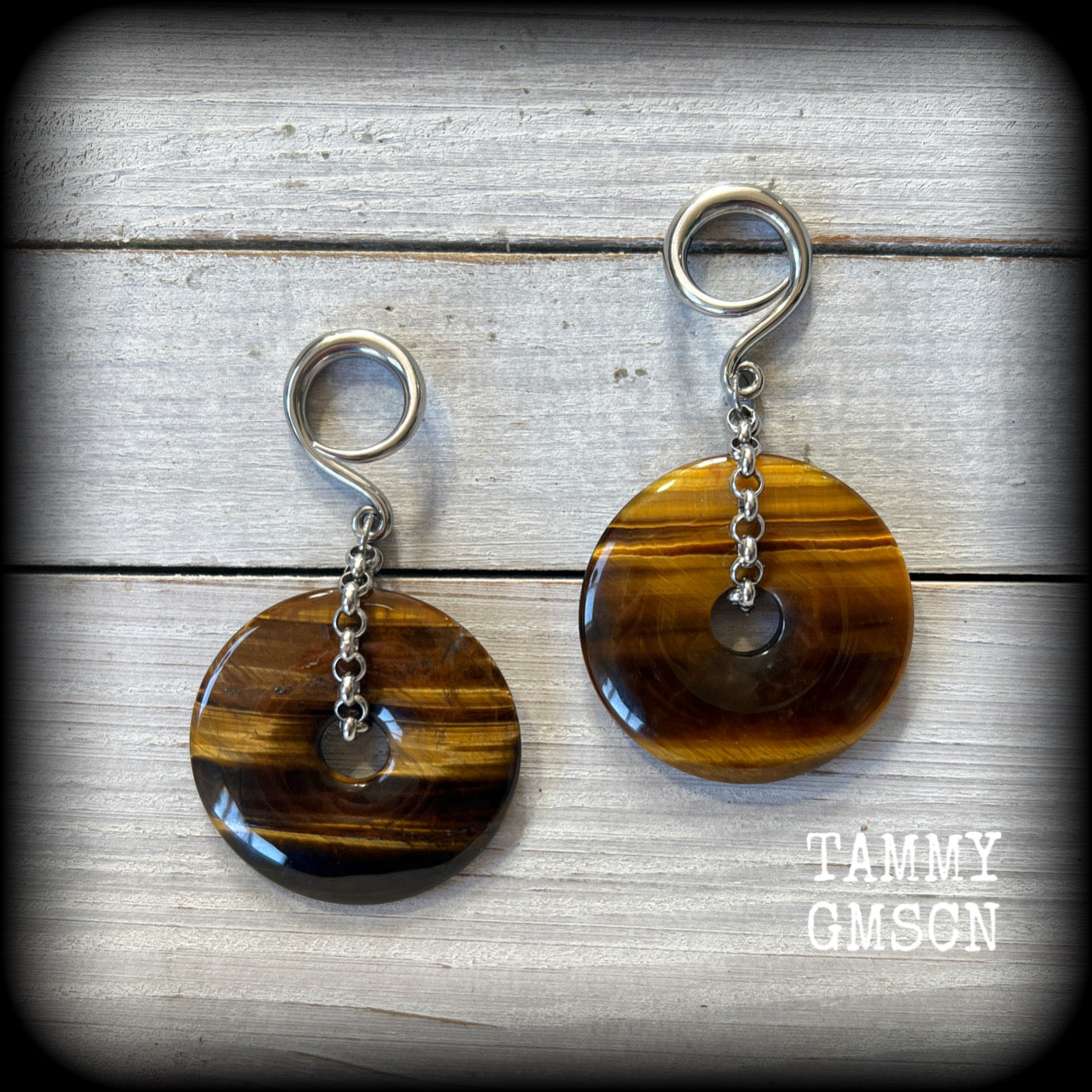 Tigers eye earrings