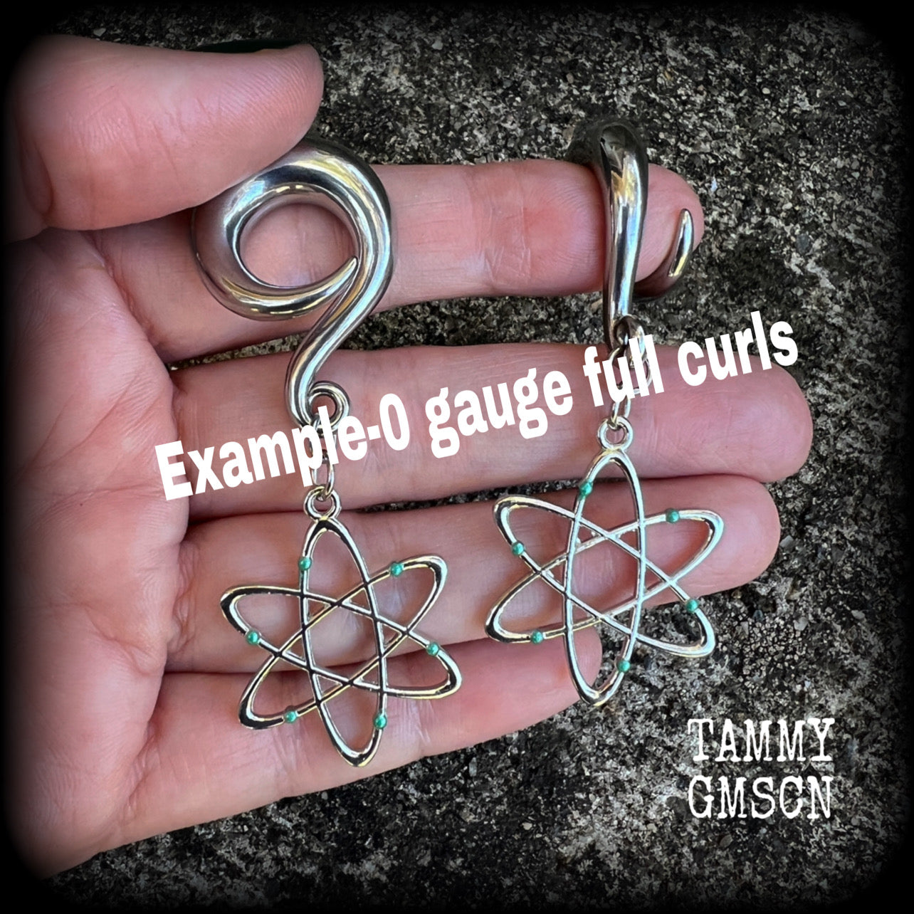 0 gauge ear hangers 