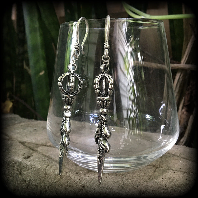 Ethnic sword earrings 