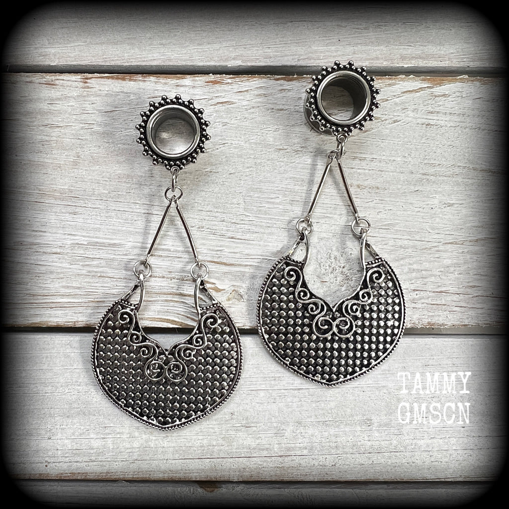 Artemis tunnel earrings-Shield maiden tunnels