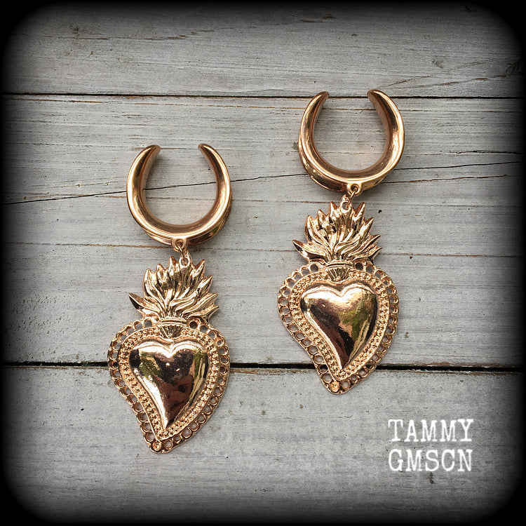 Sacred heart earrings 