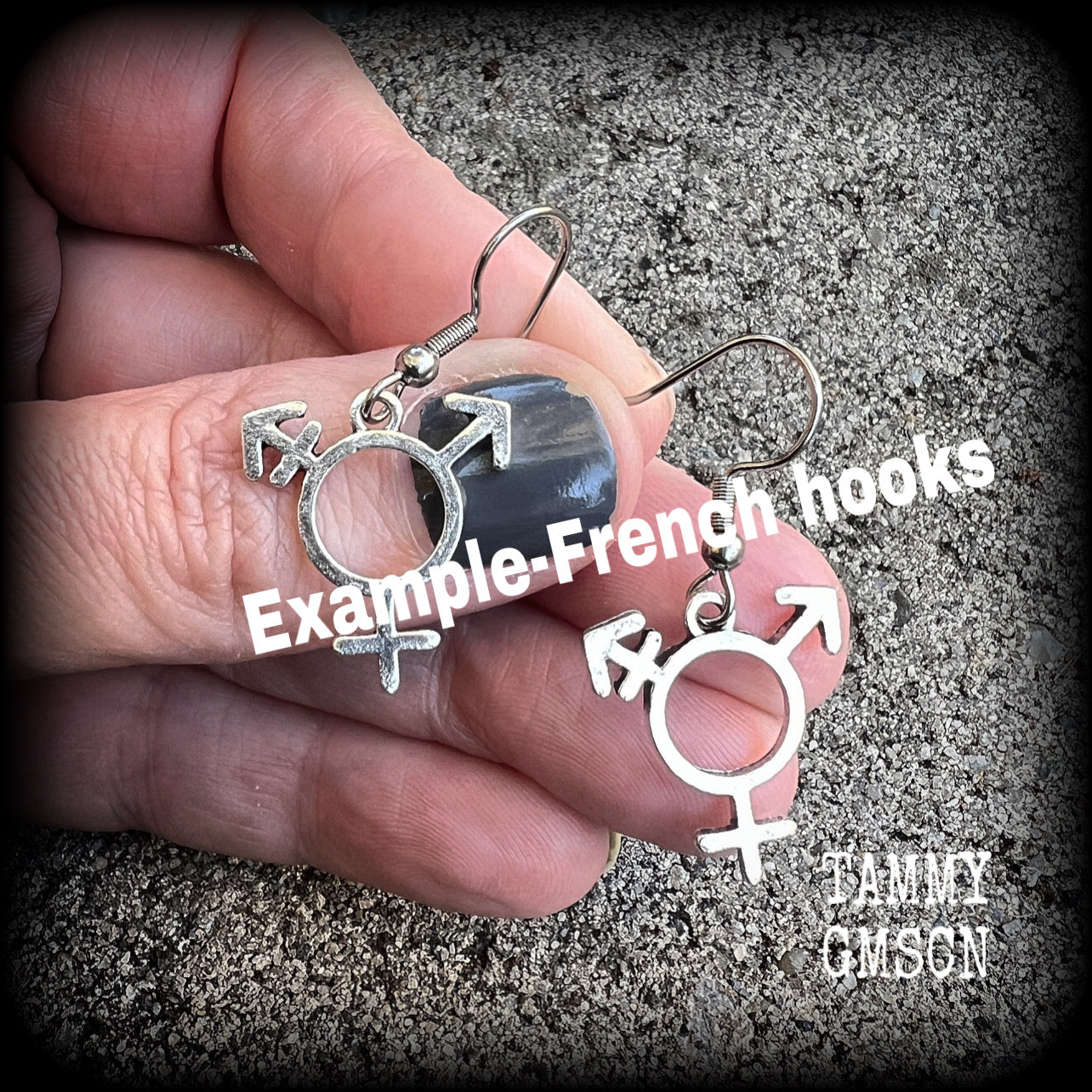 LGBTQ-Transgender symbol earrings