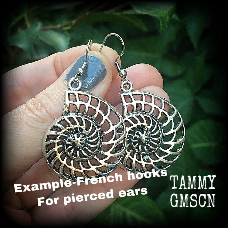 Fibonacci Spiral earrings 