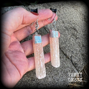 Pink Selenite jewellery 