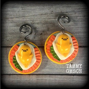 Gudetama earrings