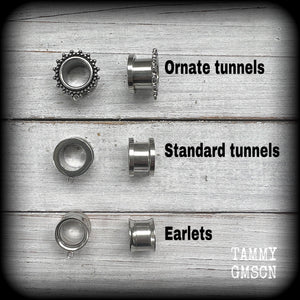 Erzulie tunnel earrings-Veve earrings