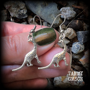 Dinosaur earrings