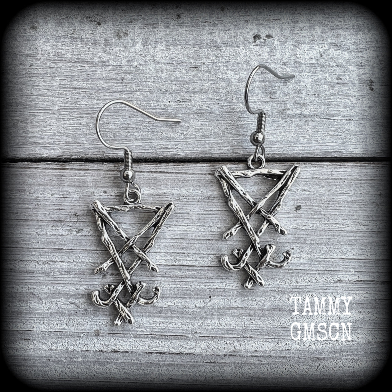 Sigil of Lucifer earrings