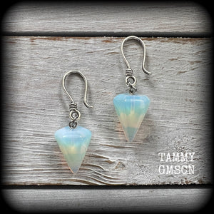 Opalite earrings-Ear hangers