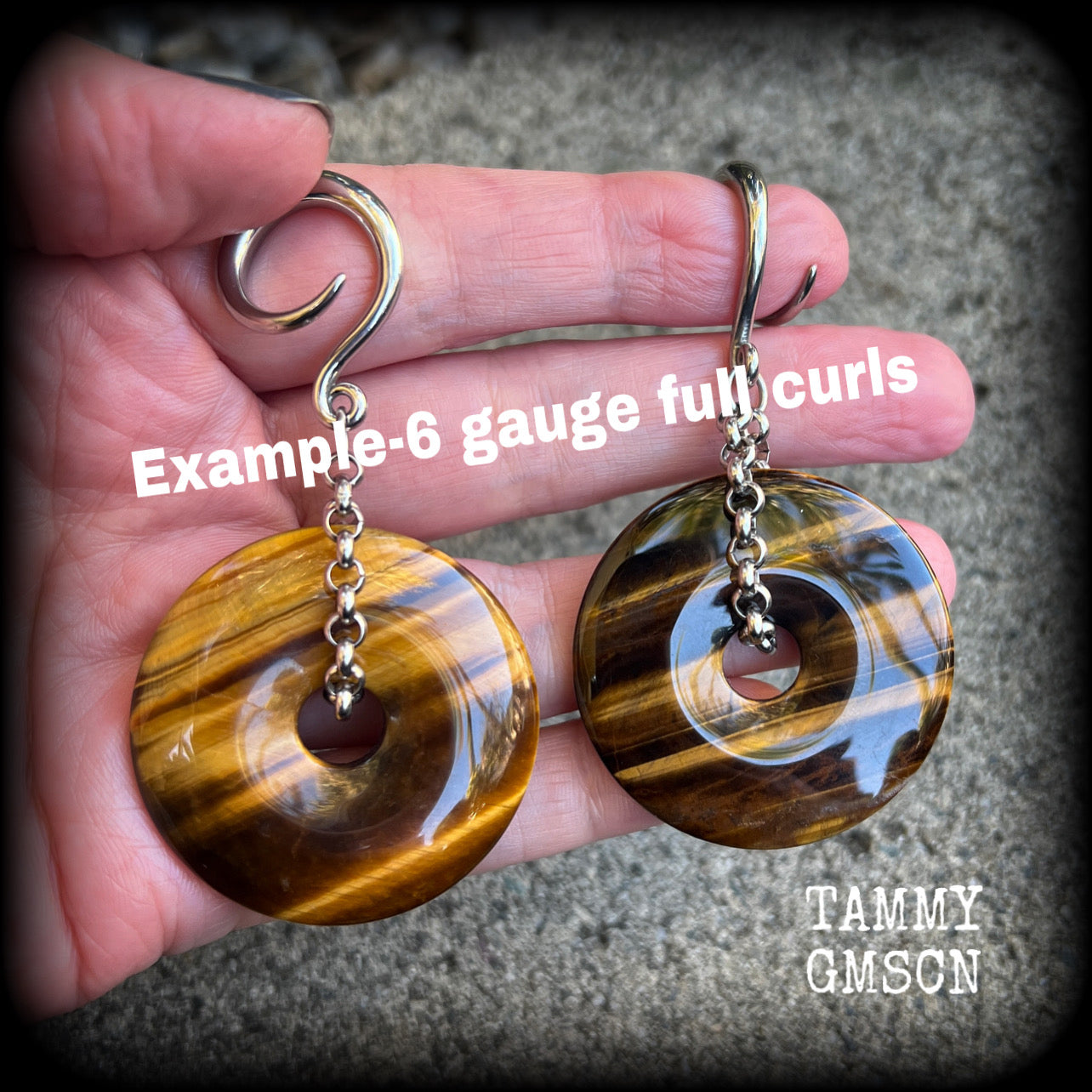 6 gauge ear weights 