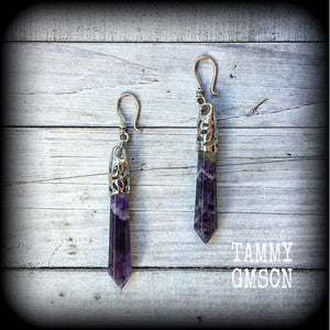 Amethyst earrings