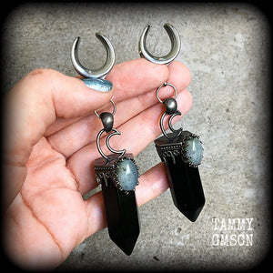 Labradorite ear weights