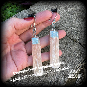 Selenite ear weights 