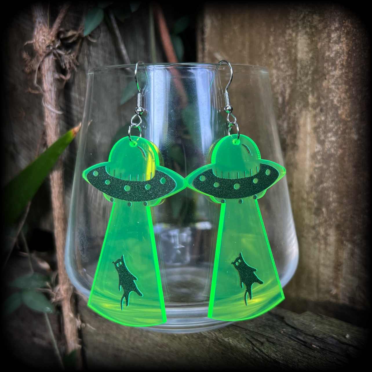 UFO earrings