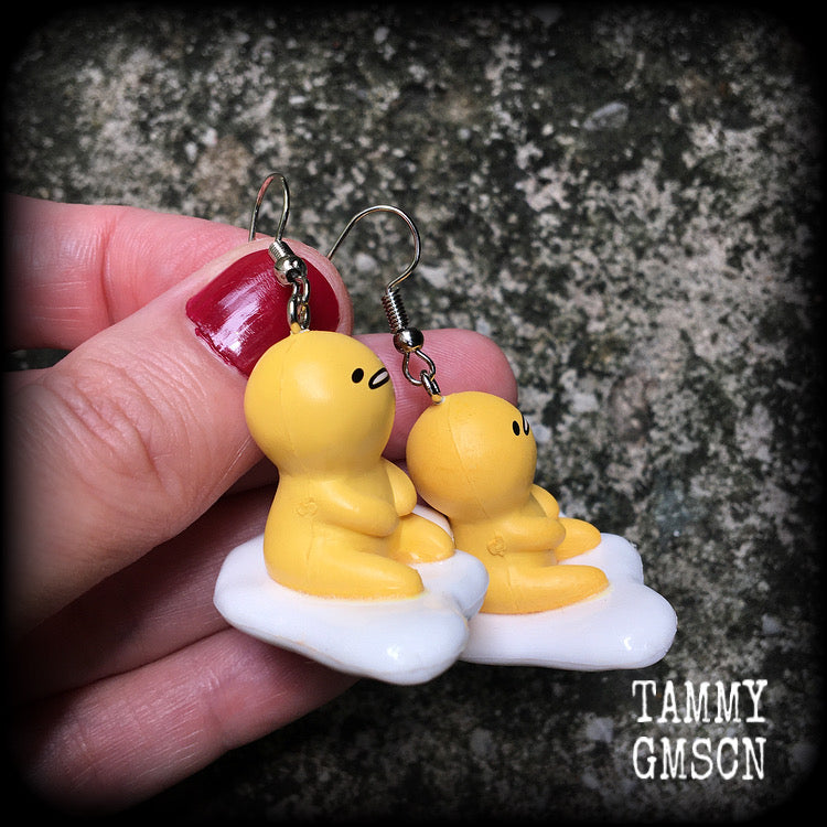 Gudetama earrings