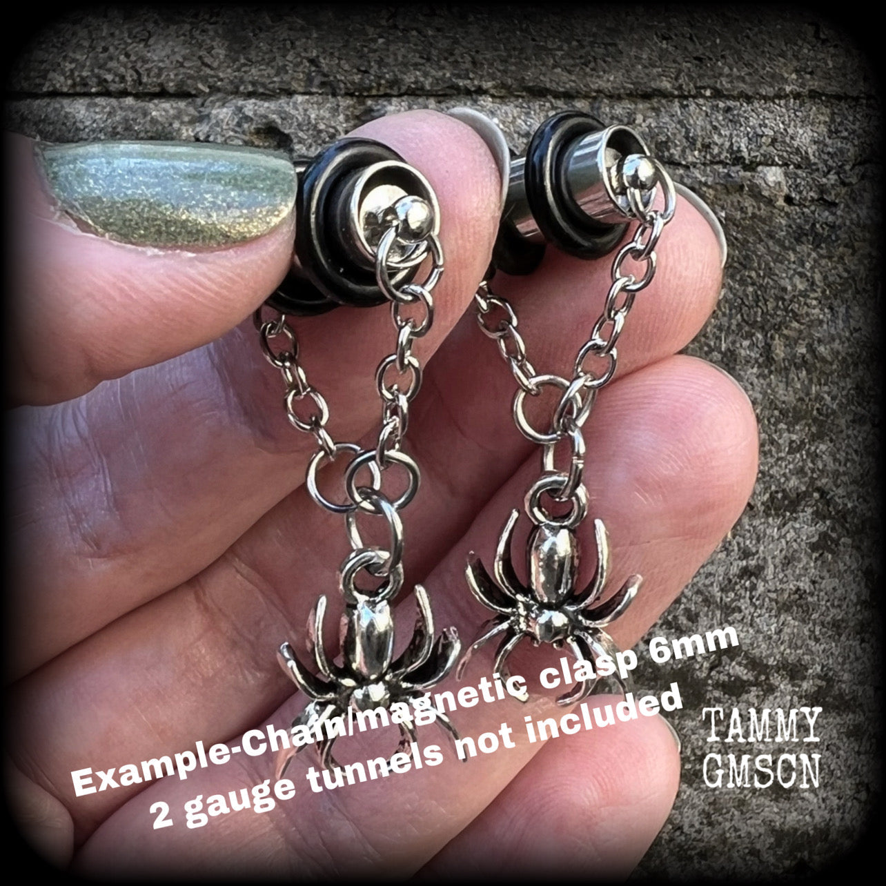 2 gauge tunnel earrings 