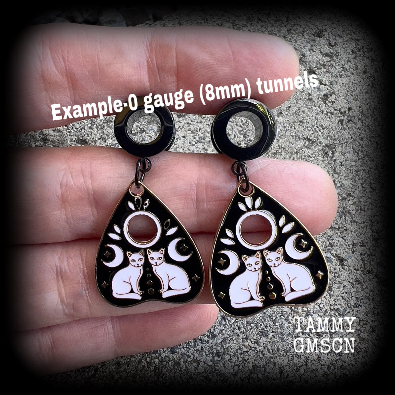 0 gauge tunnel earrings