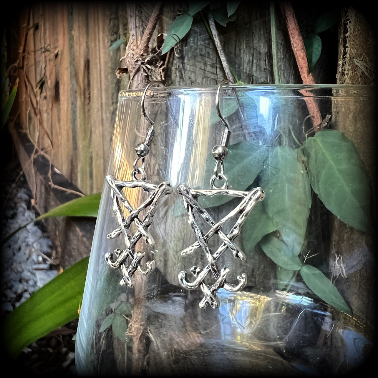 Sigil of Lucifer earrings
