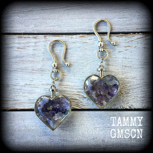 Amethyst earrings