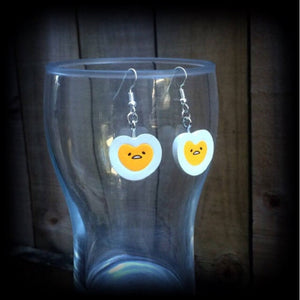 Gudetama egg earrings