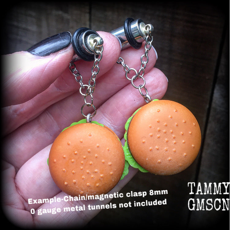 Hamburger earrings-Fast food earrings