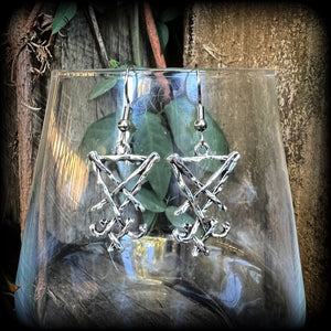 Sigil of Lucifer earrings