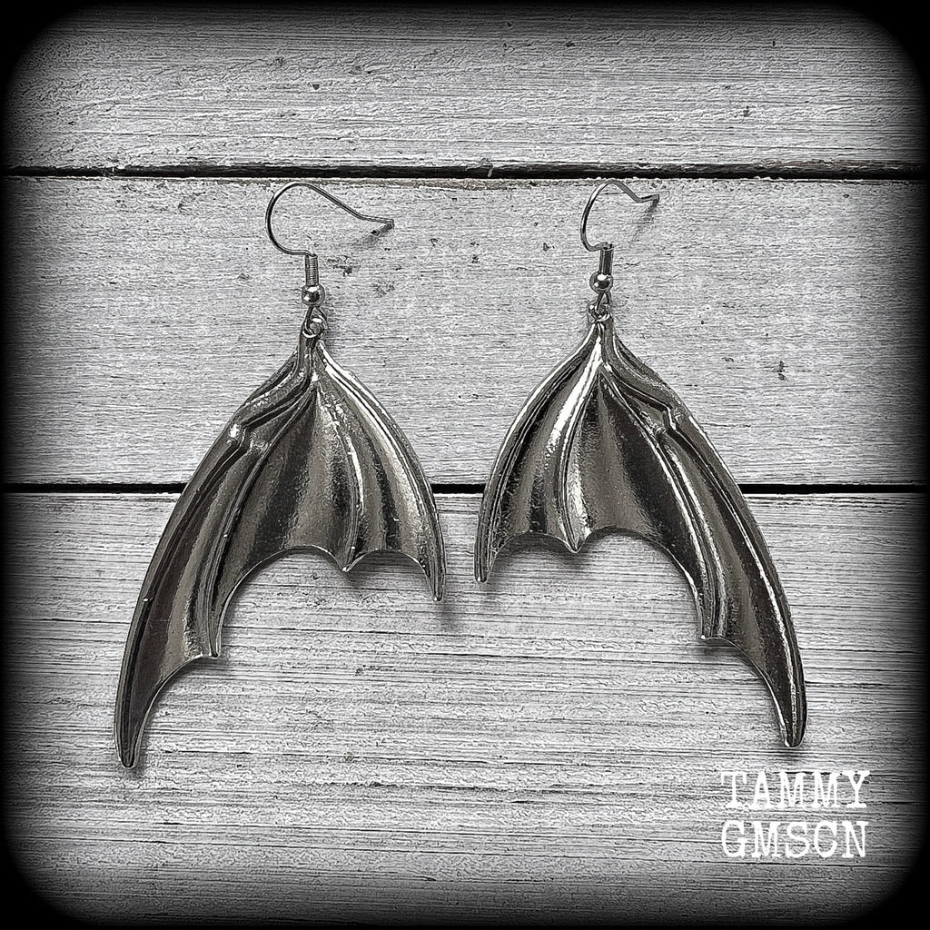 Bat wing earrings 