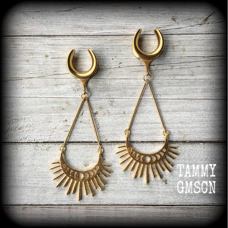 Moon phase ear hangers