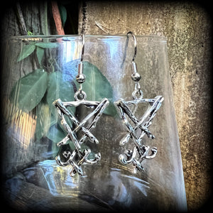 Sigil of Lucifer earrings