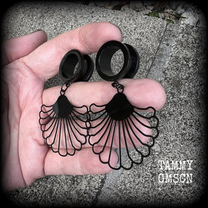 Aphrodite art nouveau tunnel earrings