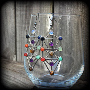 Kabbalah tree of life earrings 