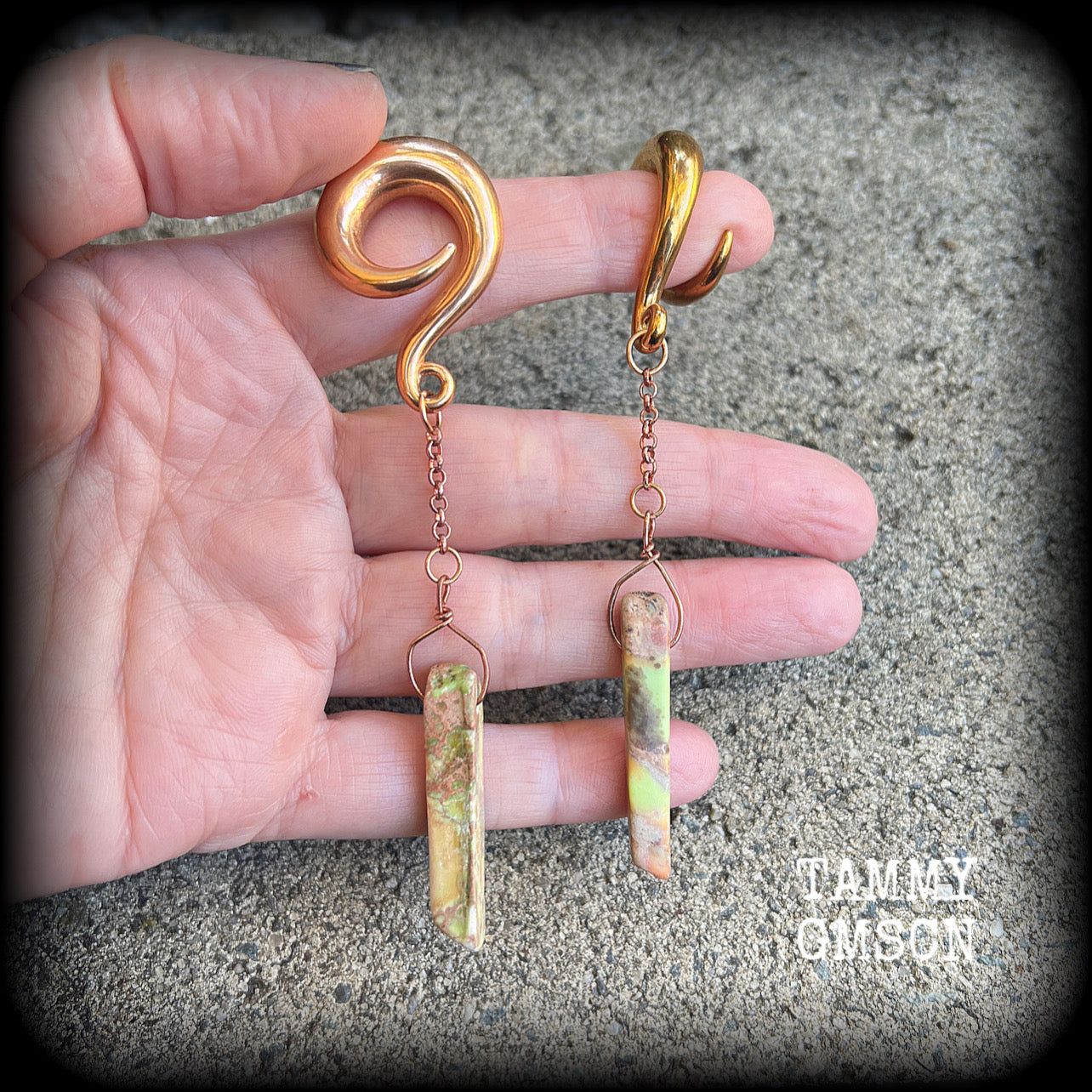 Jasper ear weights 
